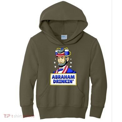 Abraham Drinkin Kids Hoodie