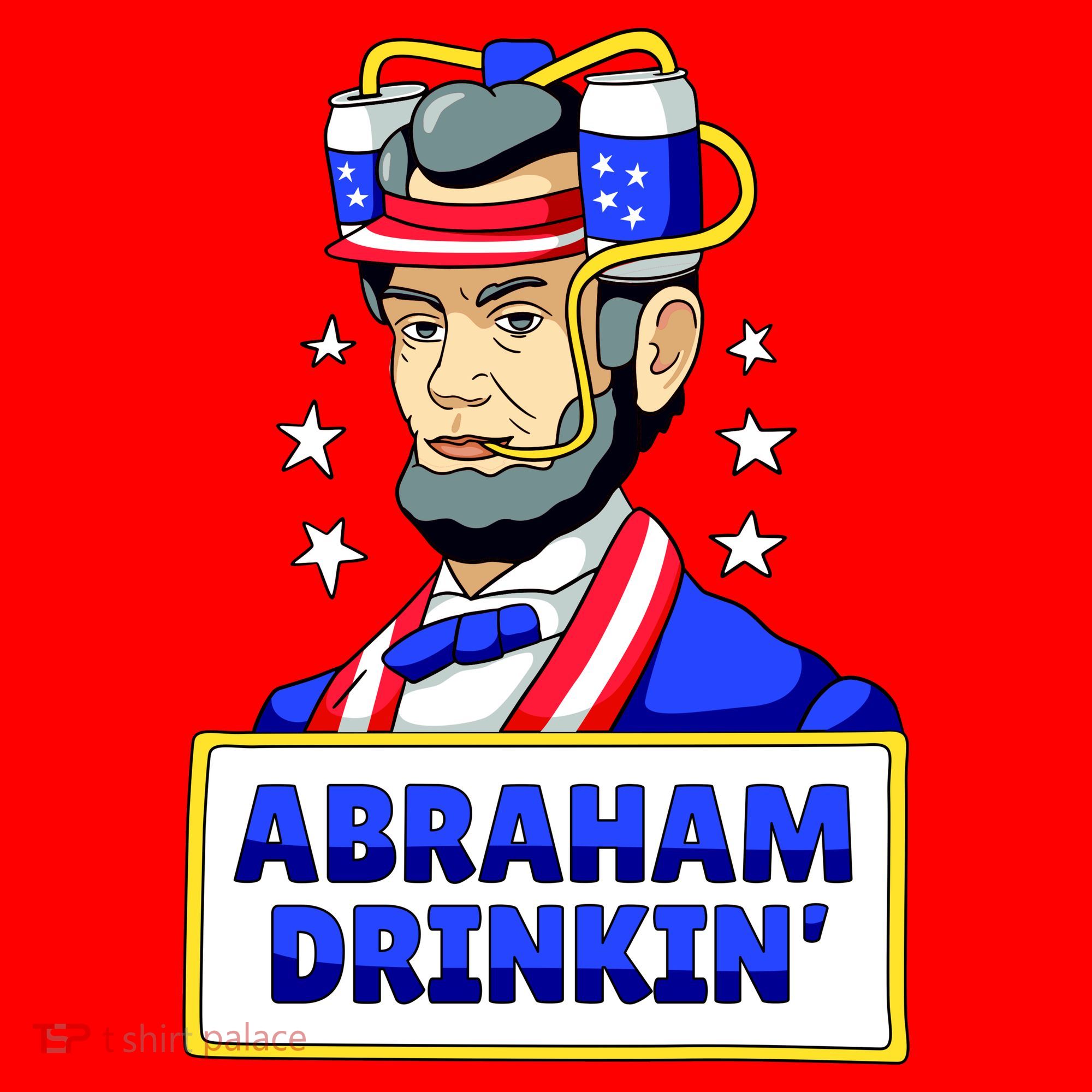 Abraham Drinkin Santa Hat
