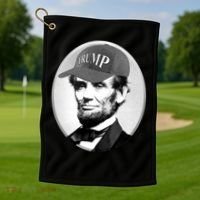 Abraham Lincoln For Trump Golf Towel thumb 1