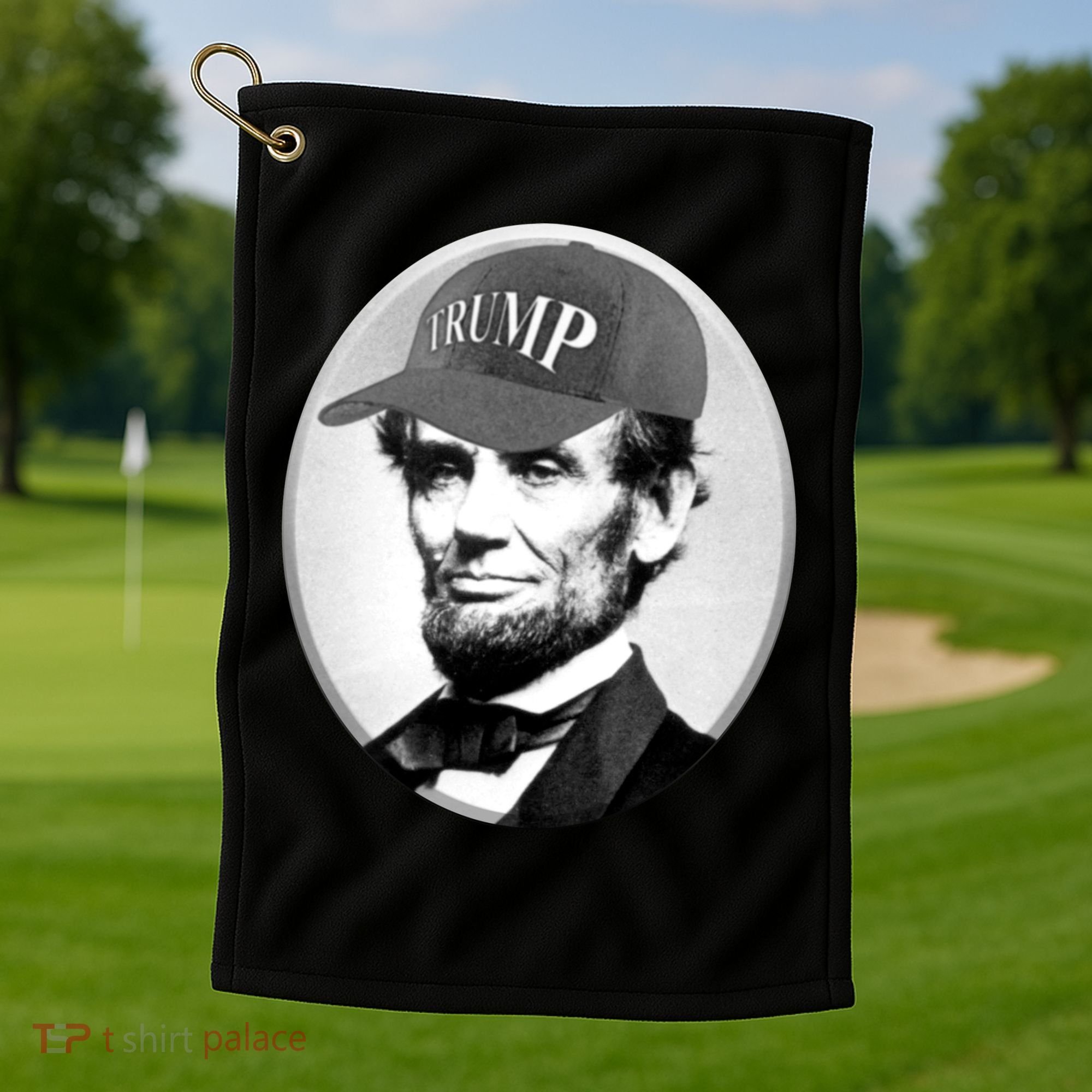 Abraham Lincoln For Trump Golf Towel