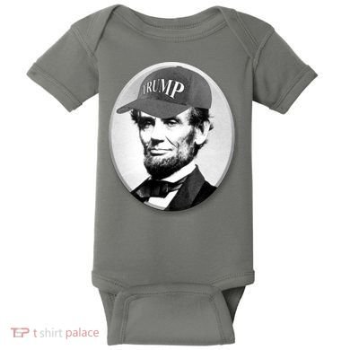 Abraham Lincoln For Trump Baby Bodysuit