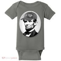 Abraham Lincoln For Trump Baby Bodysuit thumb 0