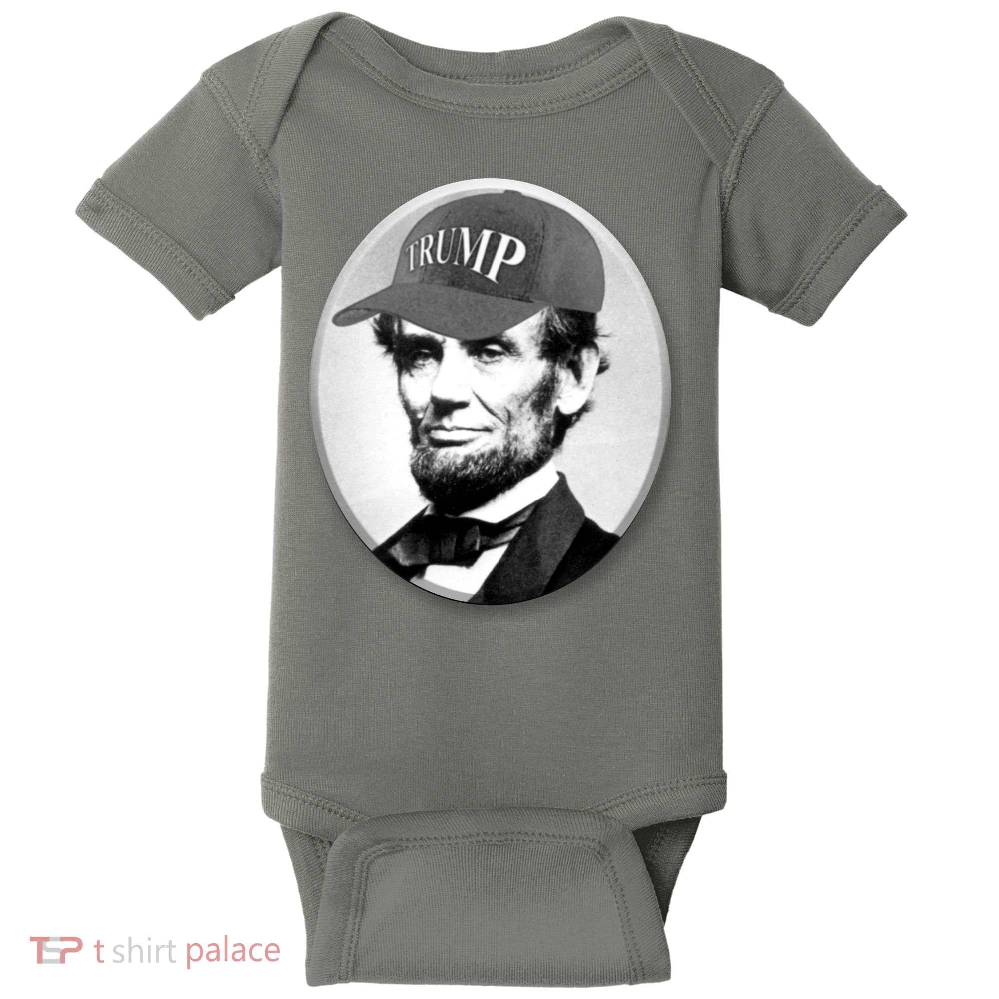 Abraham Lincoln For Trump Baby Bodysuit