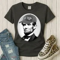 Abraham Lincoln For Trump Women's T-Shirt thumb 3