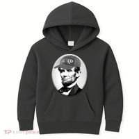 Abraham Lincoln For Trump Kids Hoodie thumb 0