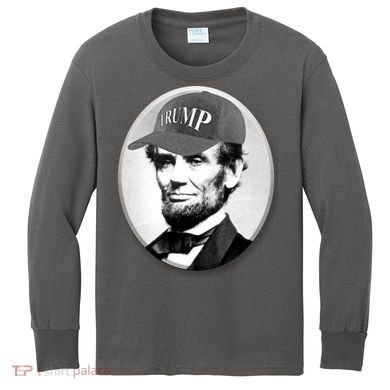 Abraham Lincoln For Trump Kids Long Sleeve Shirt