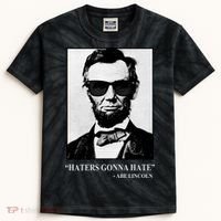 Abraham Lincoln Haters Gonna Hate Kids Tie-Dye T-Shirt thumb 0