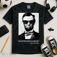 Abraham Lincoln Haters Gonna Hate Kids Tie-Dye T-Shirt thumb 2