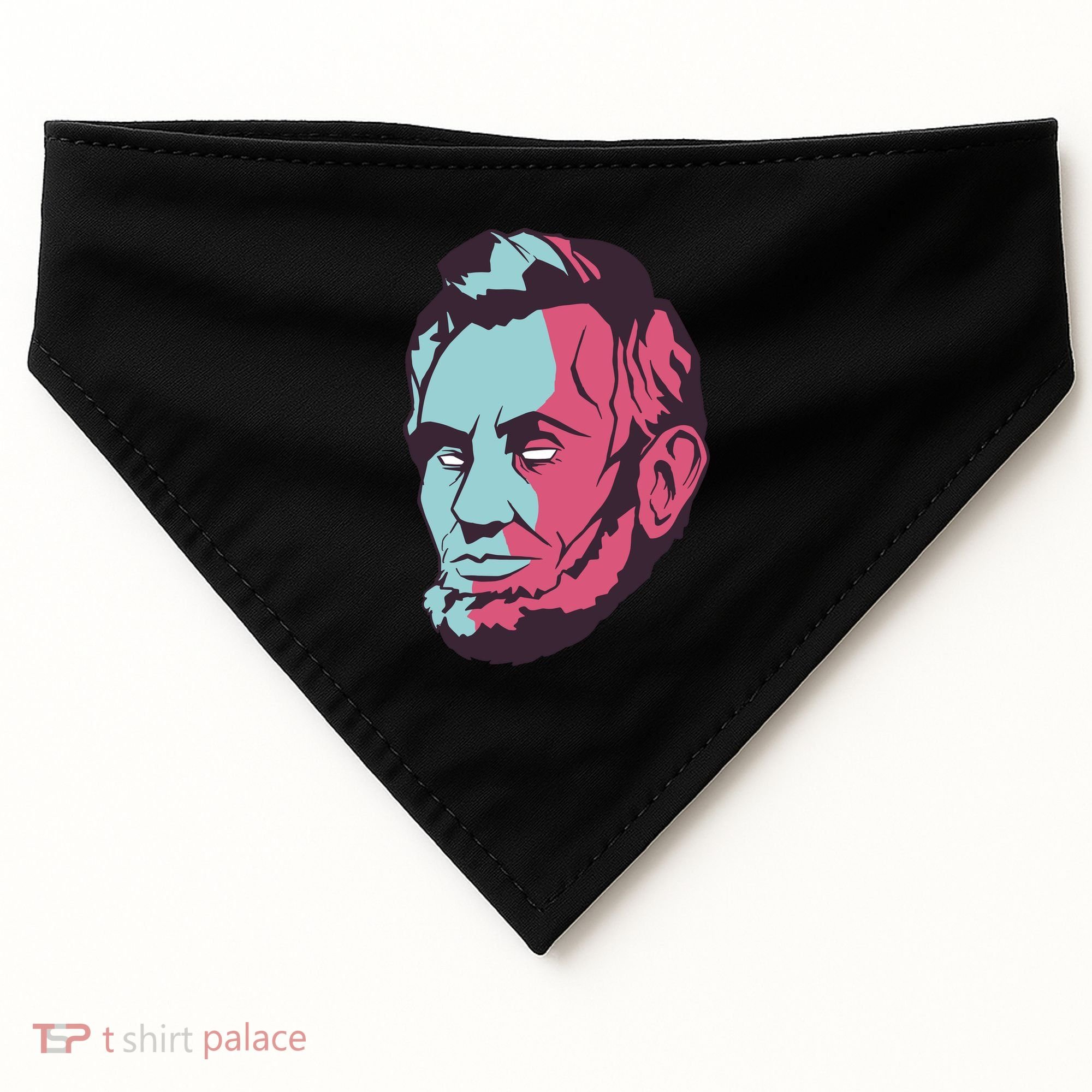 Abraham Lincoln Head USA-Made Doggie Bandana