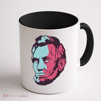 Abraham Lincoln Head Coffee Mug back