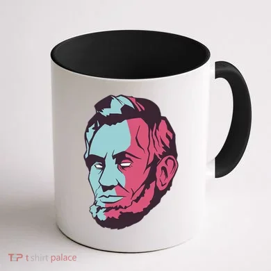 Abraham Lincoln Head Coffee Mug back