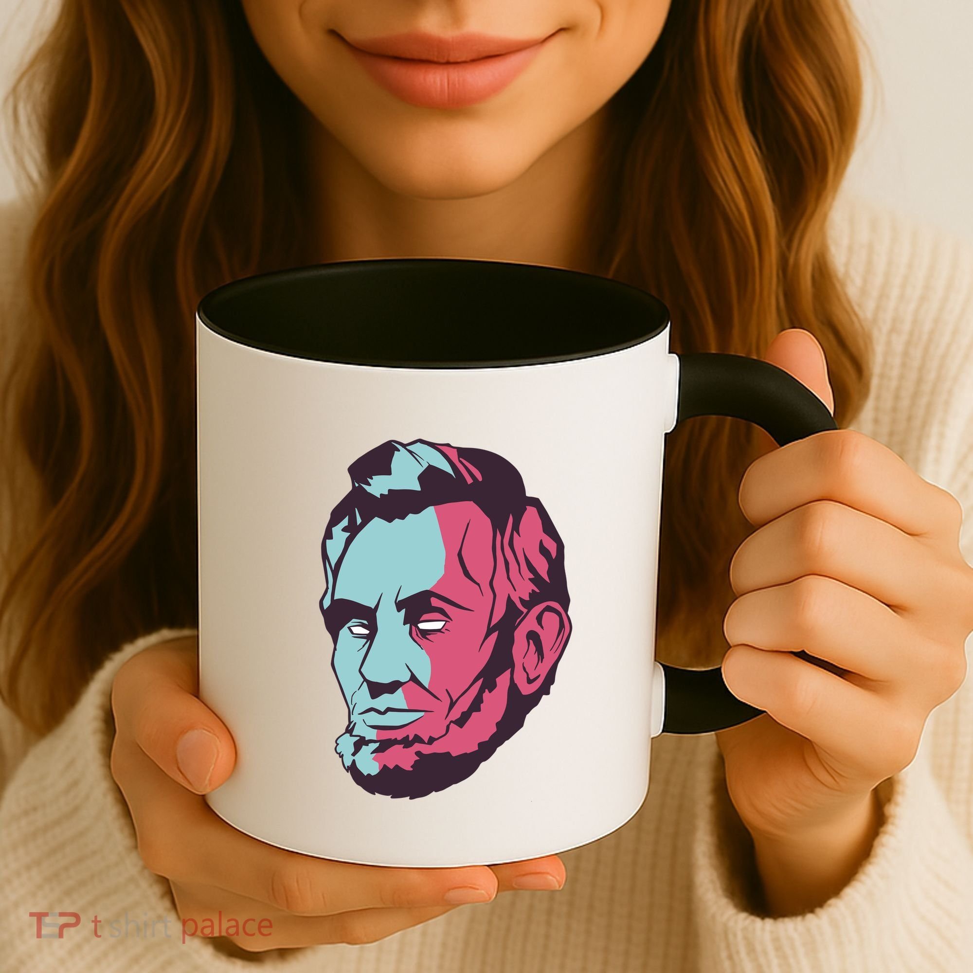 Abraham Lincoln Head Coffee Mug