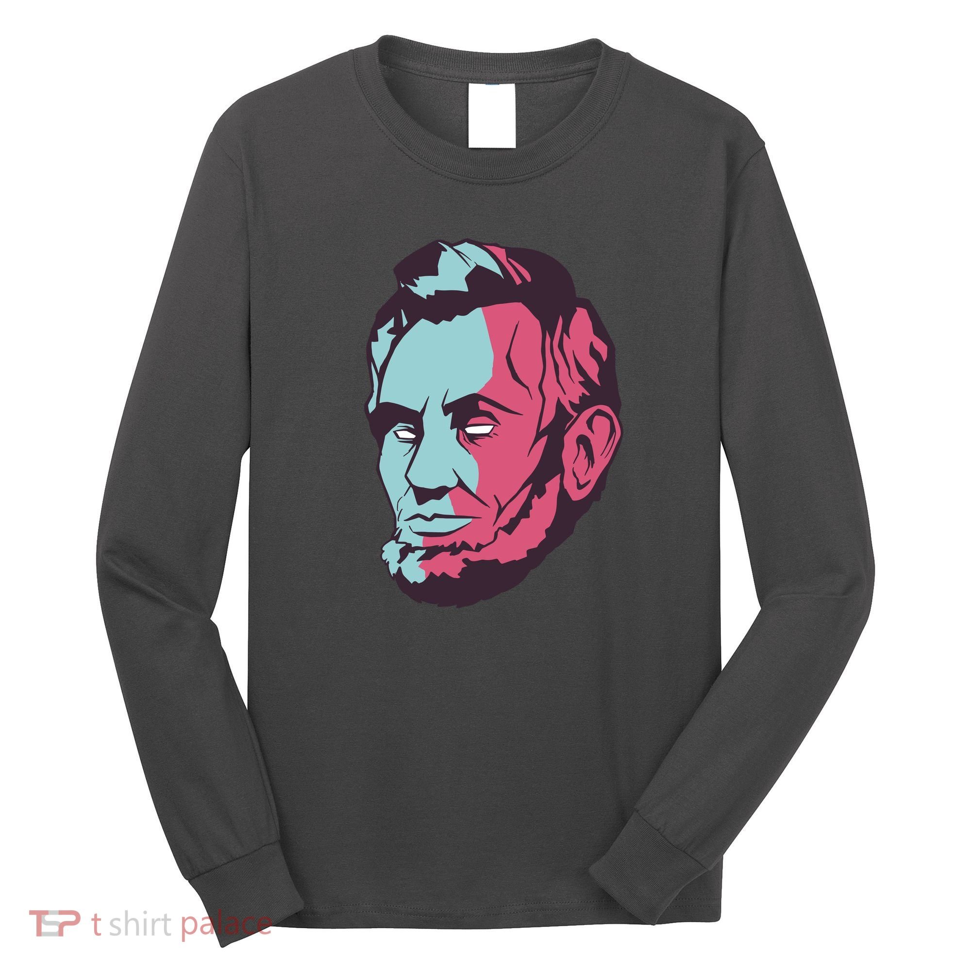 Abraham Lincoln Head Long Sleeve Shirt