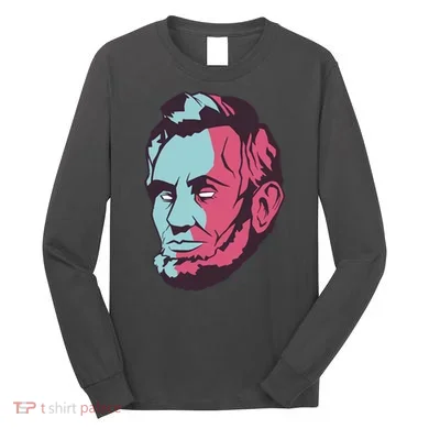 Abraham Lincoln Head Long Sleeve Shirt