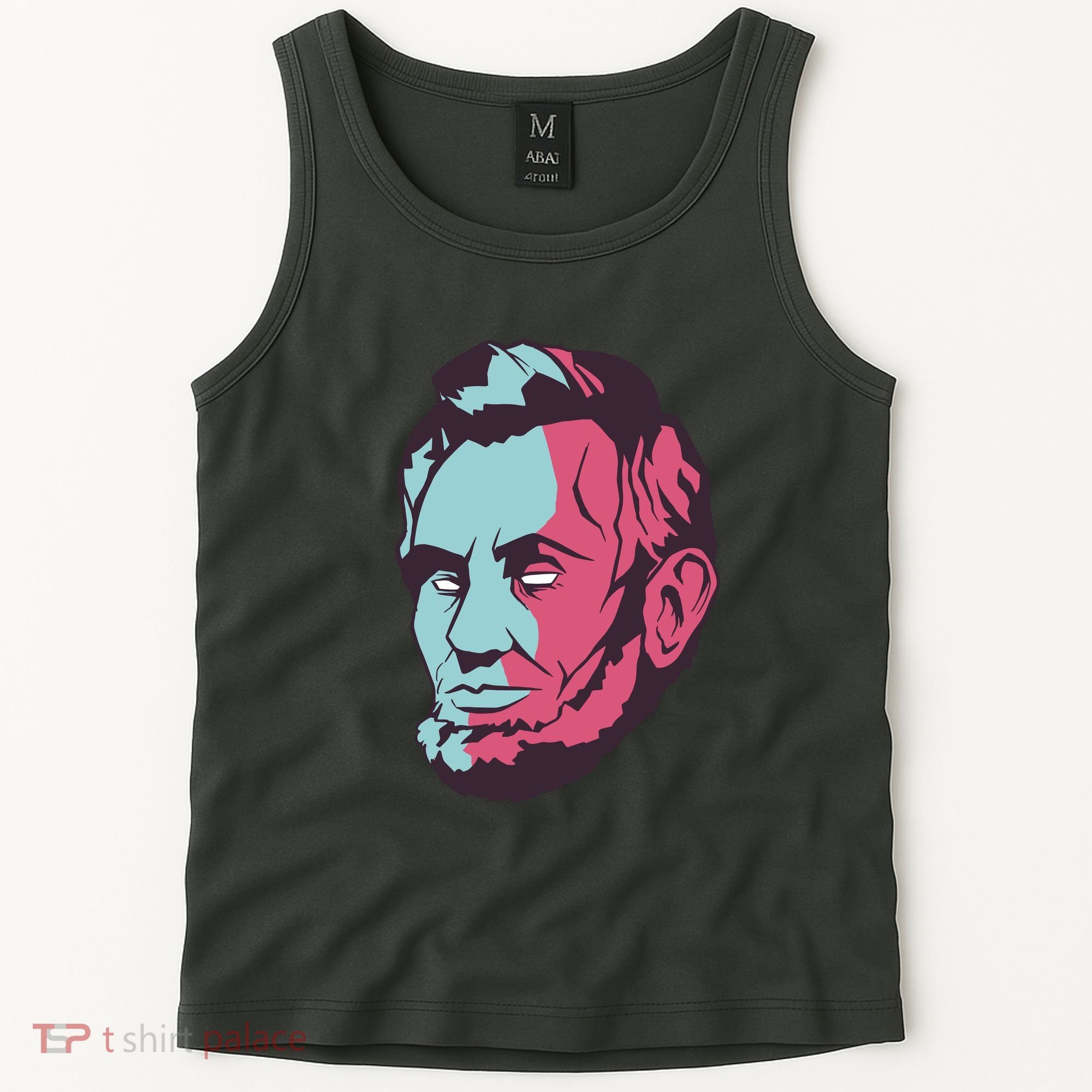 Abraham Lincoln Head Tank Top