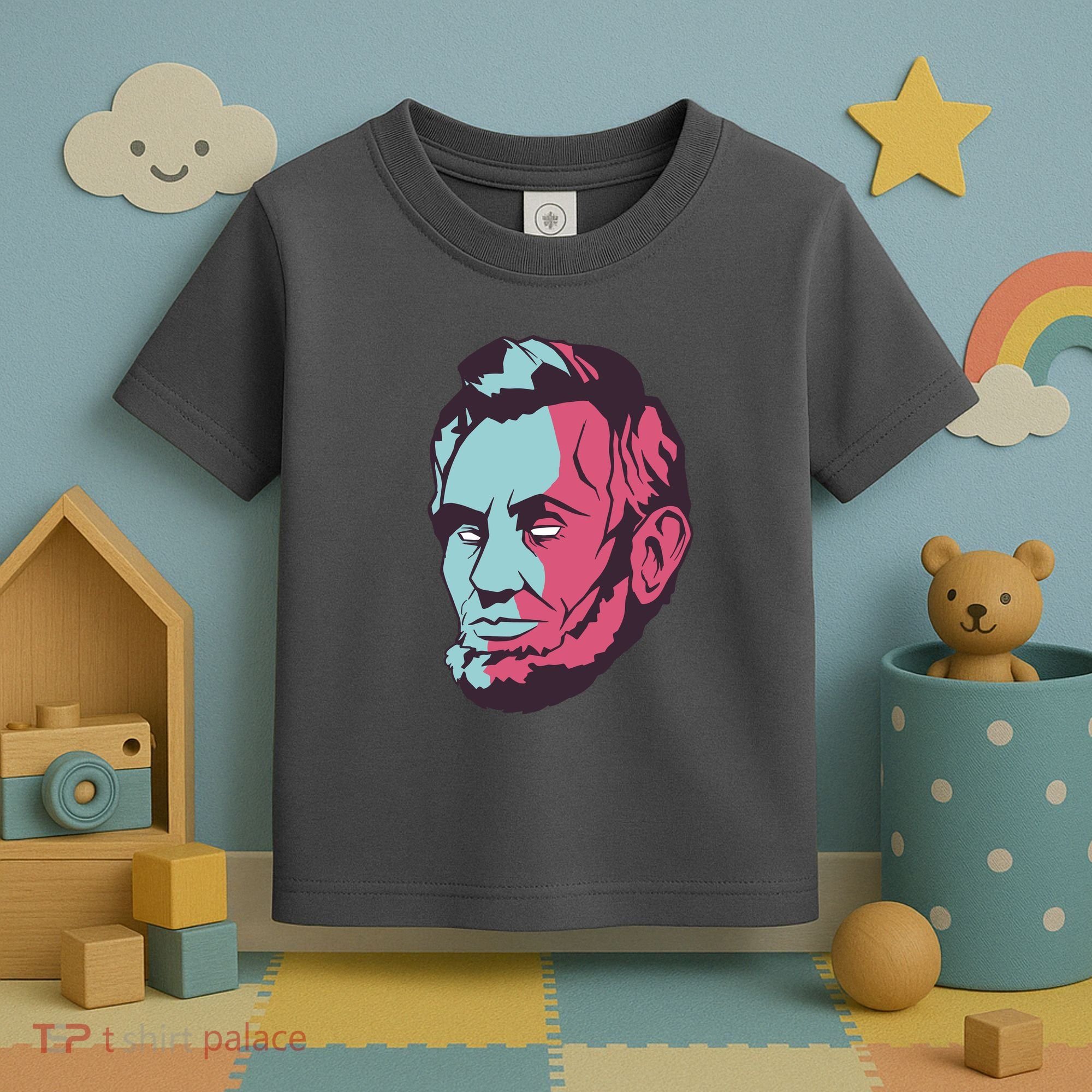 Abraham Lincoln Head Toddler T-Shirt