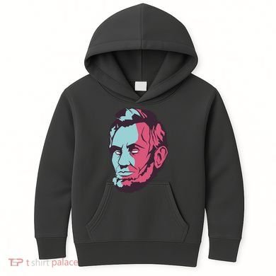 Abraham Lincoln Head Kids Hoodie
