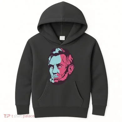 Abraham Lincoln Head Kids Hoodie