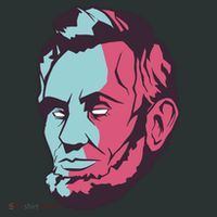 Abraham Lincoln Head Kids Long Sleeve Shirt thumb 2