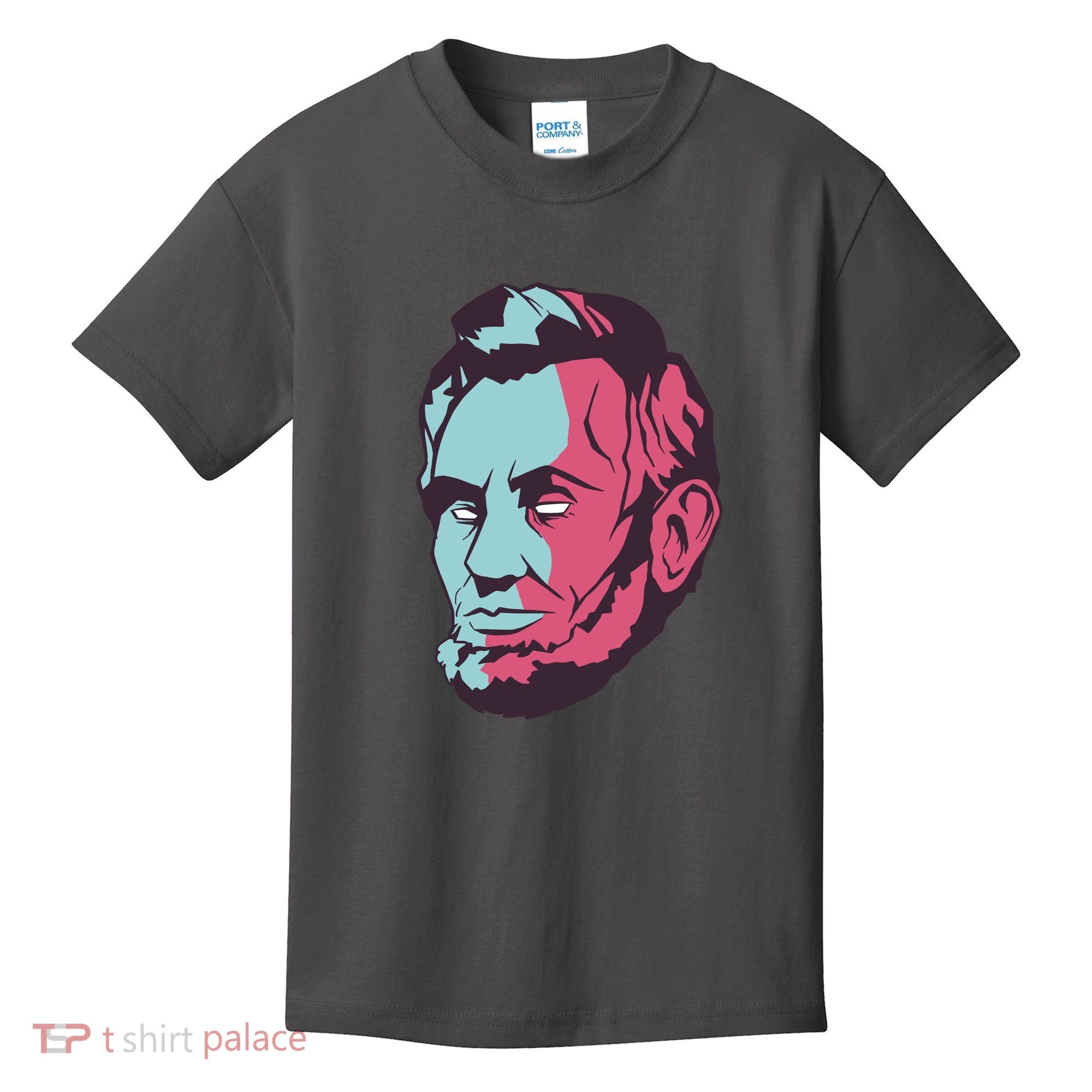 Abraham Lincoln Head Kids T-Shirt