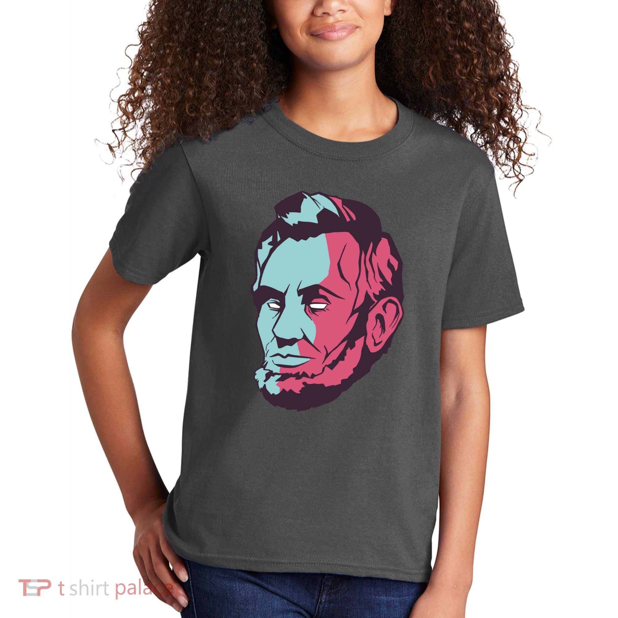 Abraham Lincoln Head Kids T-Shirt