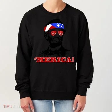 Abraham Lincoln Merica Women's Sweatshirt
