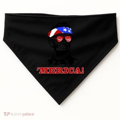 Abraham Lincoln Merica USA-Made Doggie Bandana