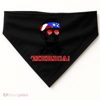 Abraham Lincoln Merica USA-Made Doggie Bandana thumb 0
