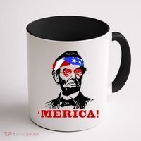Abraham Lincoln Merica Coffee Mug thumb 1