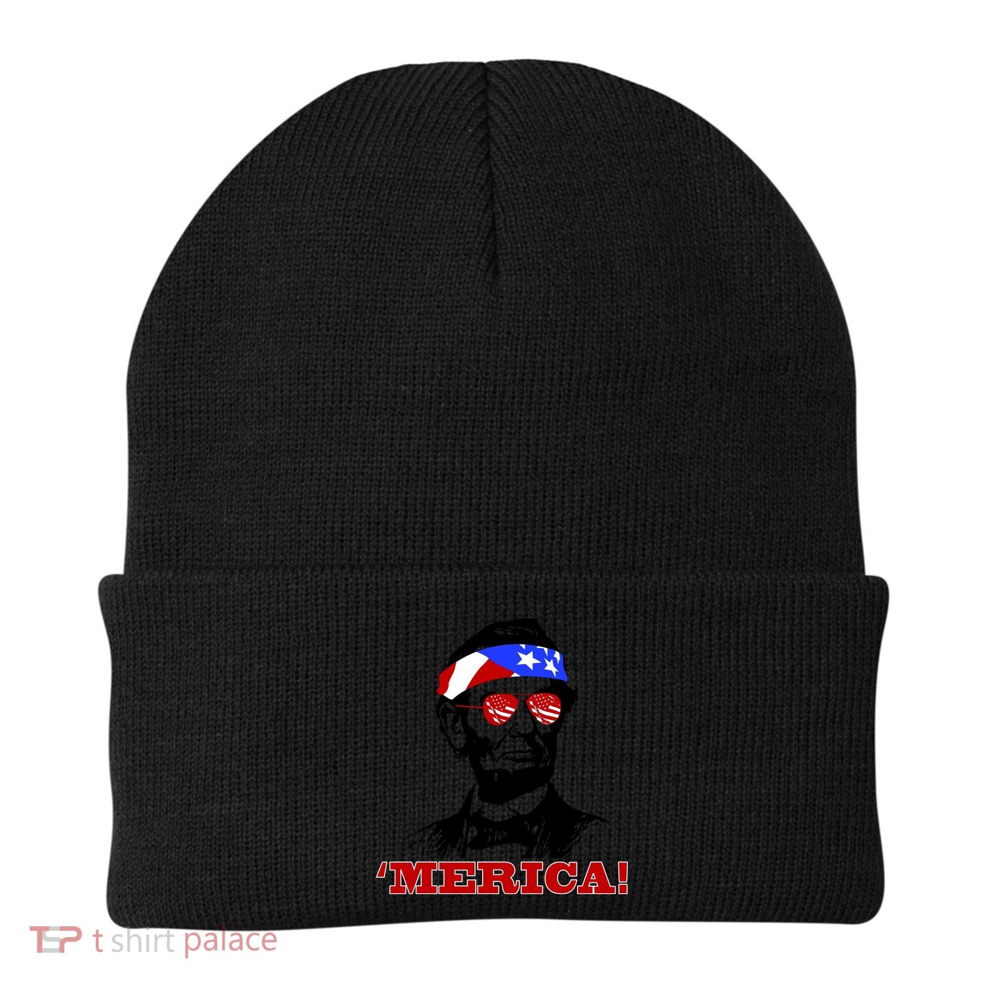 Abraham Lincoln Merica Beanie
