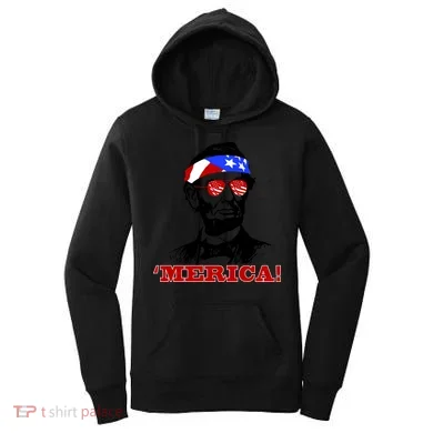 Abraham Lincoln Merica Women's Hoodie