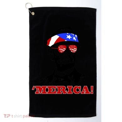 Abraham Lincoln Merica Golf Towel