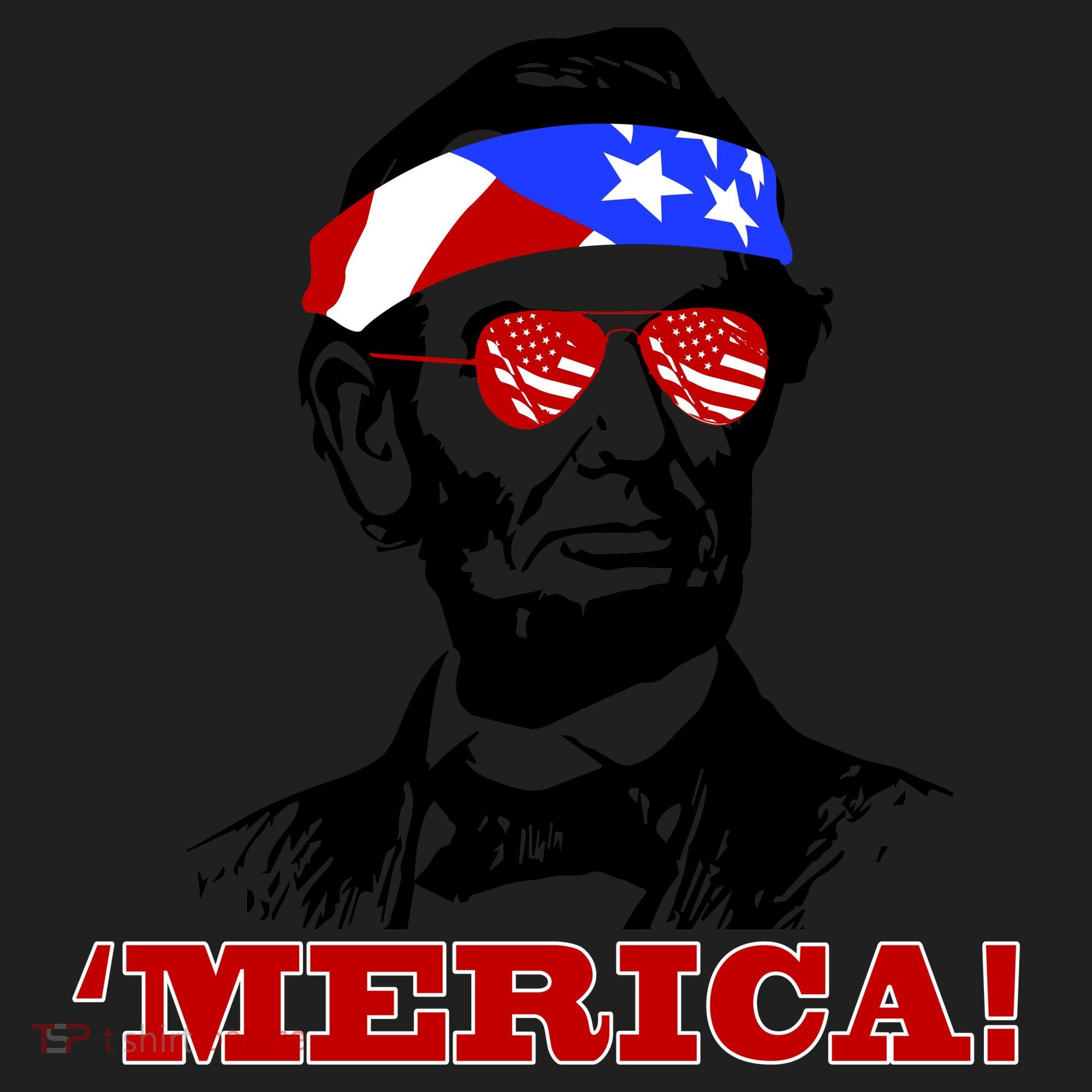 Abraham Lincoln Merica Golf Towel