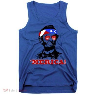 Abraham Lincoln Merica Tank Top