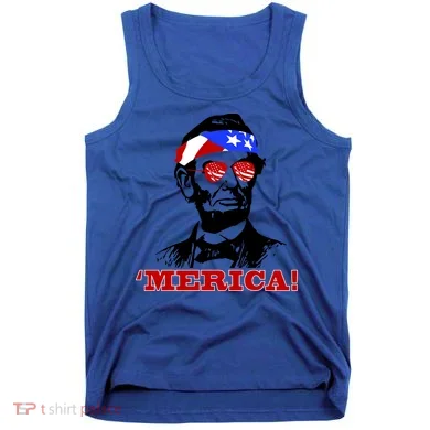 Abraham Lincoln Merica Tank Top