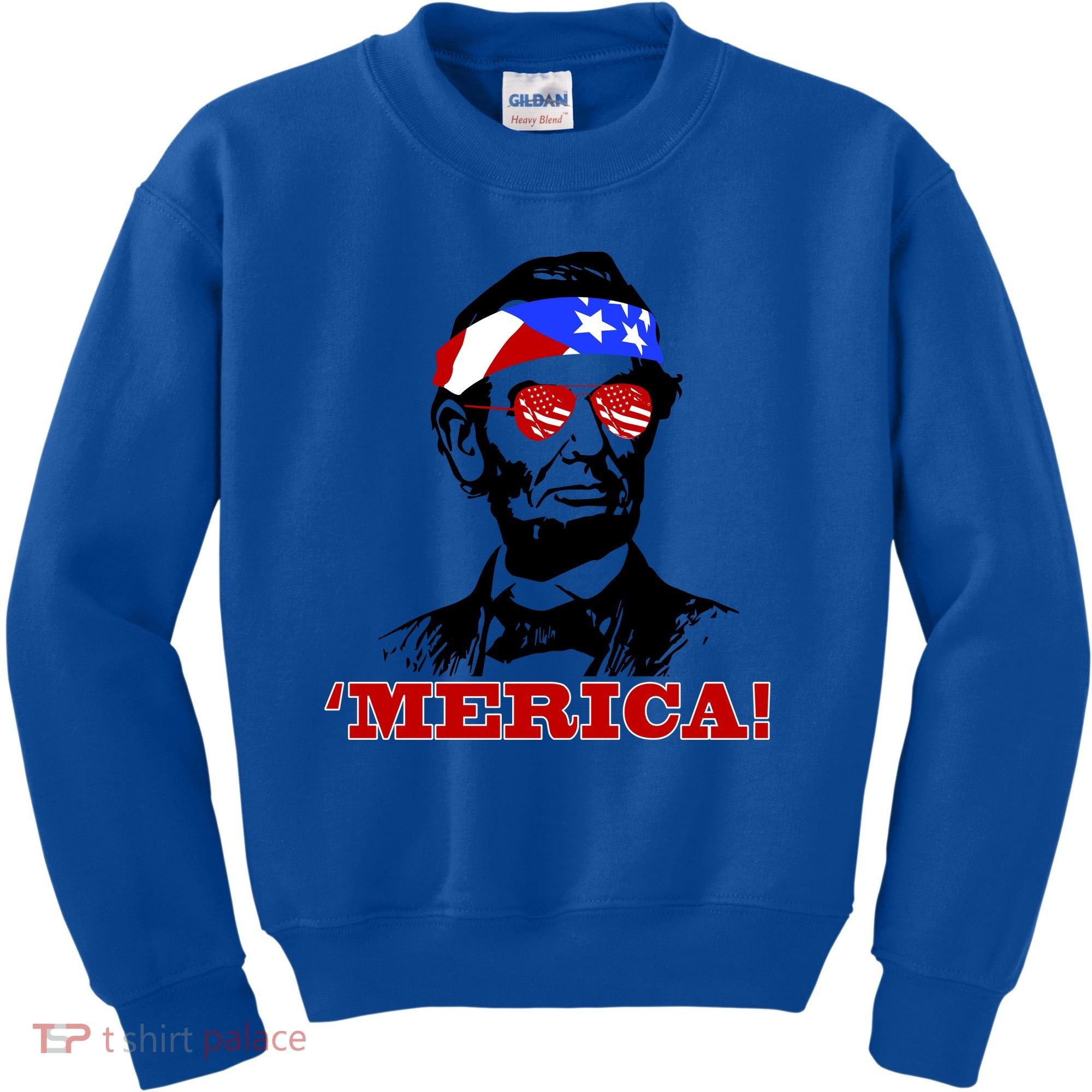 Abraham Lincoln Merica Kids Sweatshirt