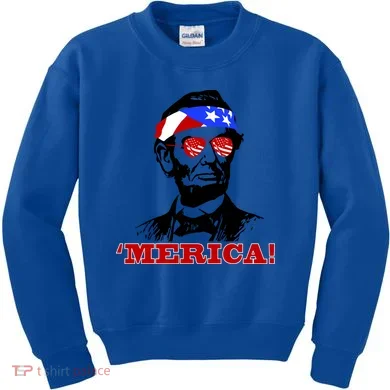 Abraham Lincoln Merica Kids Sweatshirt