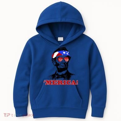 Abraham Lincoln Merica Kids Hoodie