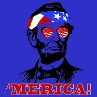 Abraham Lincoln Merica Kids Long Sleeve Shirt thumb 2