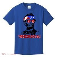 Abraham Lincoln Merica Kids T-Shirt thumb 0