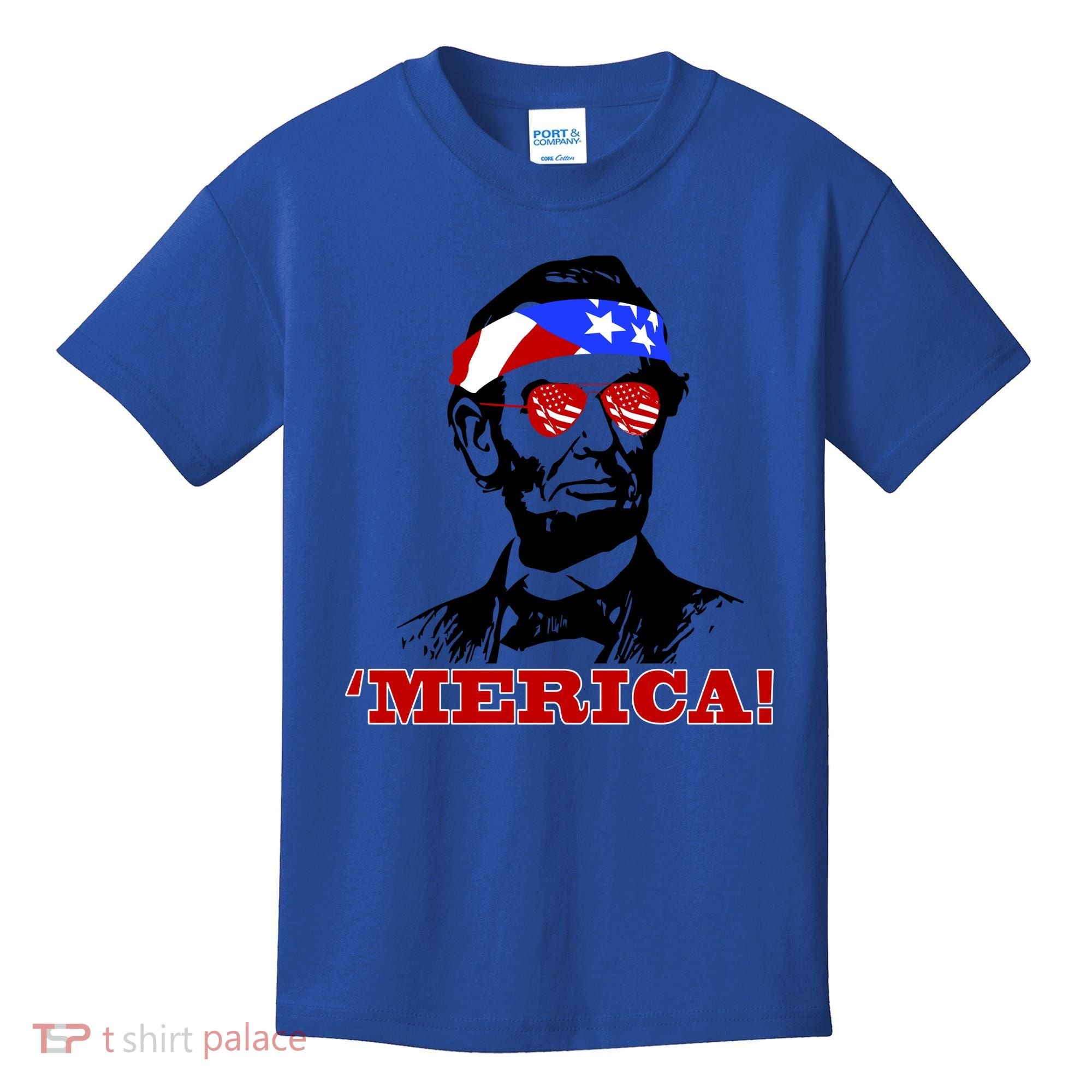 Abraham Lincoln Merica Kids T-Shirt