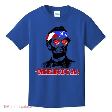 Abraham Lincoln Merica Kids T-Shirt