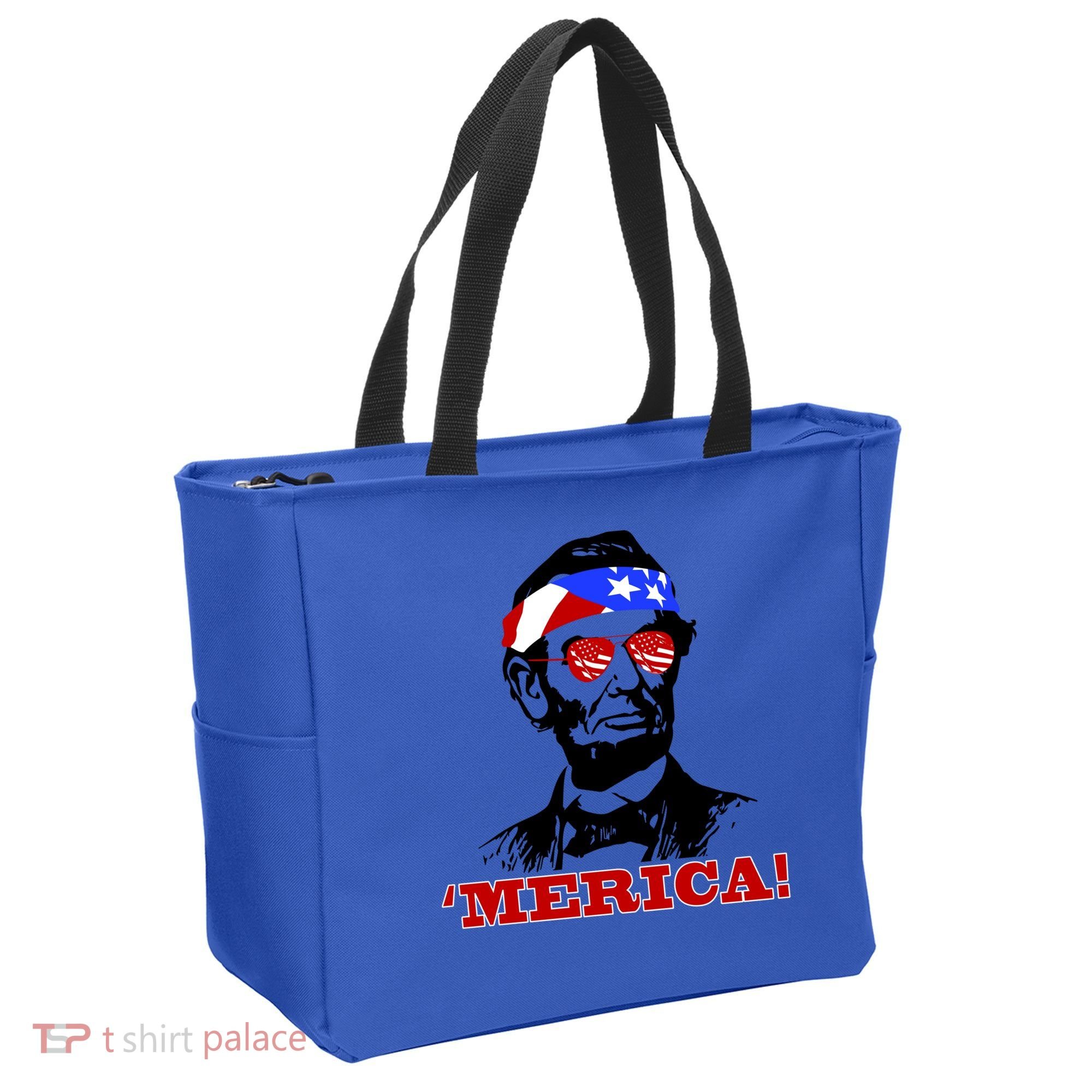 Abraham Lincoln Merica Tote Bag