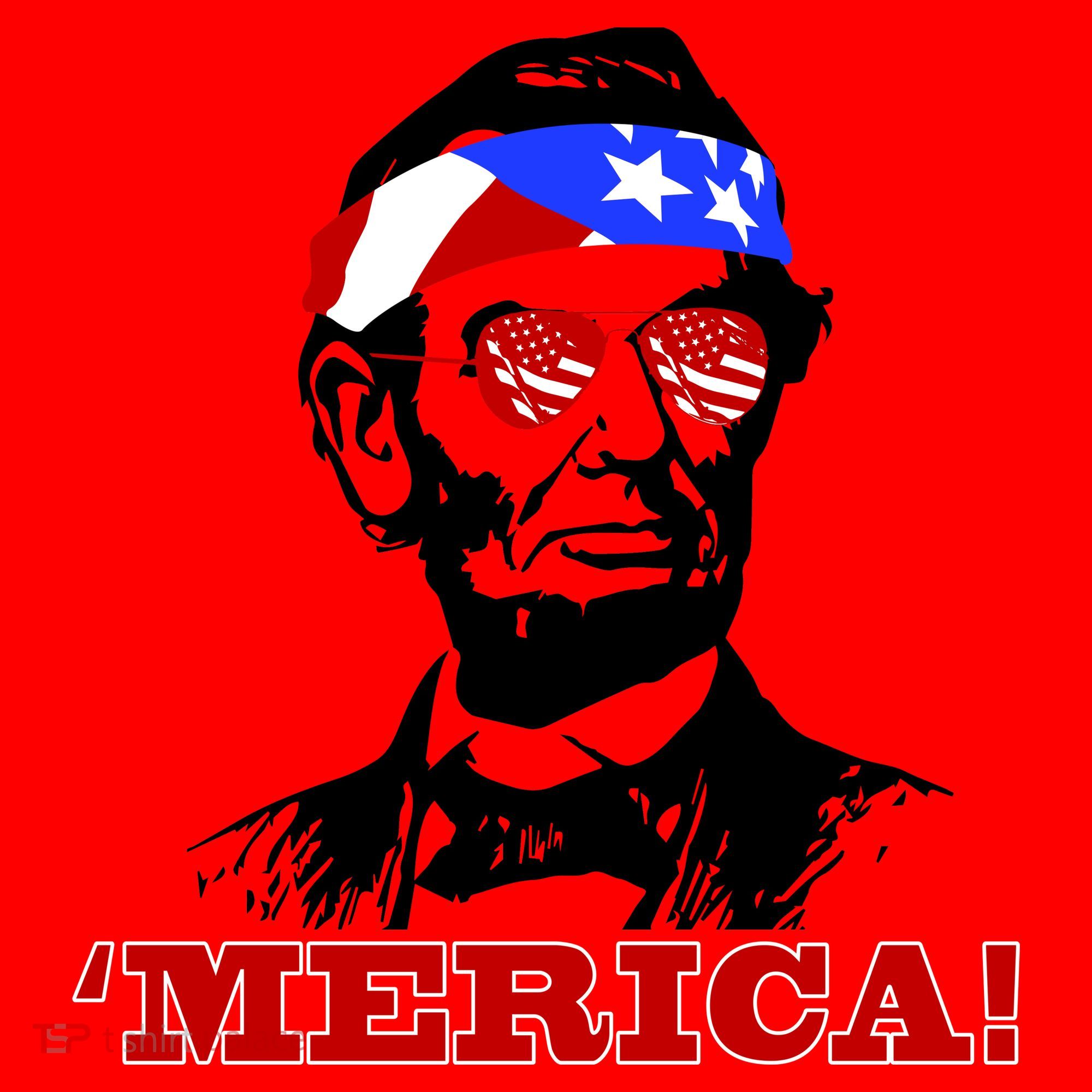 Abraham Lincoln Merica Santa Hat