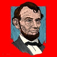 Abraham Lincoln Portrait Santa Hat thumb 1