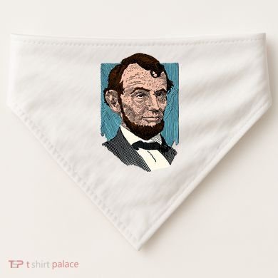 Abraham Lincoln Portrait USA-Made Doggie Bandana