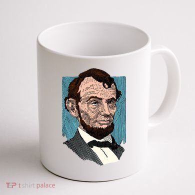 Abraham Lincoln Portrait Coffee Mug back