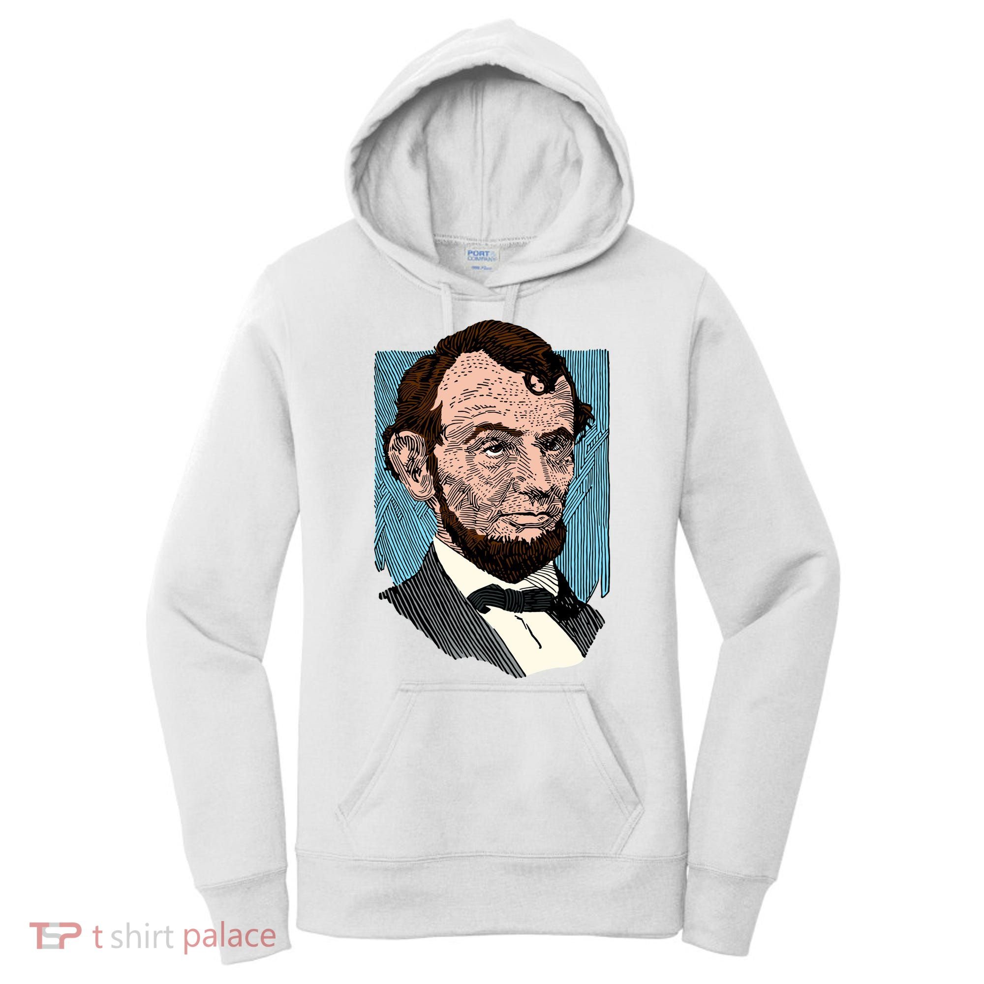 Abraham Lincoln Portrait Women's Hoodie