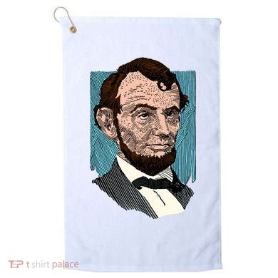 Abraham Lincoln Portrait Golf Towel