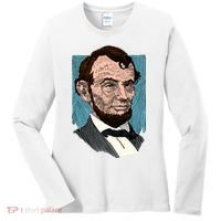 Abraham Lincoln Portrait Women's Long Sleeve Shirt thumb 0